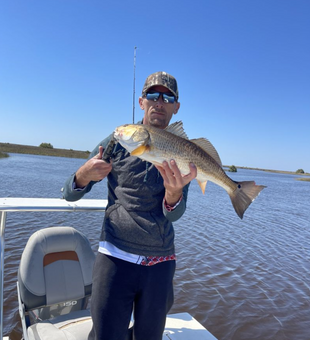 Redfish success with a side of sunshine.